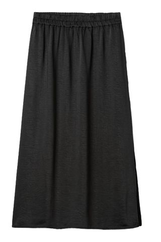 Satin Midi Skirt