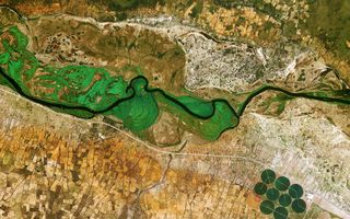 Earth From Space: Okavango Space Wallpaper