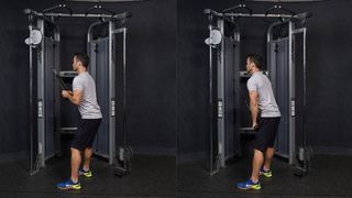 Cable triceps press-down