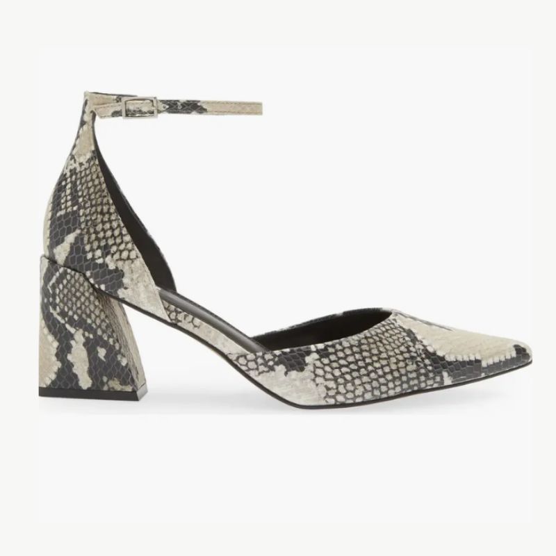 snake print heels