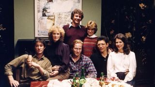 Kevin Kline, Glenn Close, Tom Berenger, William Hurt, Mary Kay Place, Jeff Goldblum and JoBeth Williams in The Big Chill