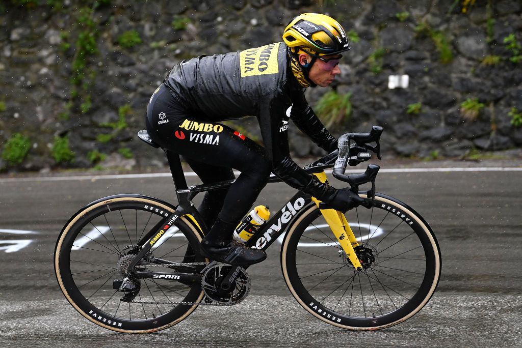 VIAREGGIO ITALY MAY 16 Primo Rogli of Slovenia and Team JumboVisma competes during the 106th Giro dItalia 2023 Stage 10 a 196km stage from Scandiano to Viareggio UCIWT on May 16 2023 in Viareggio Italy Photo by Tim de WaeleGetty Images