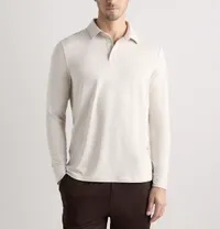 Quince Flowknit Breeze Performance Long Sleeve Polo Quince Flowknit Breeze Performance Long Sleeve Polo