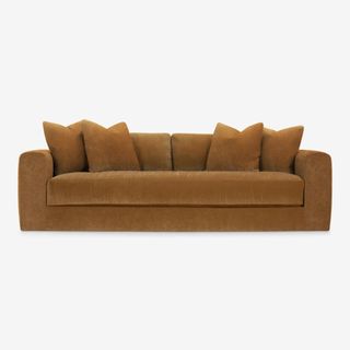 camel colored minimal sofa