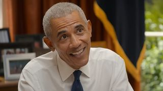 Barack Obama is shown in a sketch on Life, Larry and the Pursuit of Unhappiness.