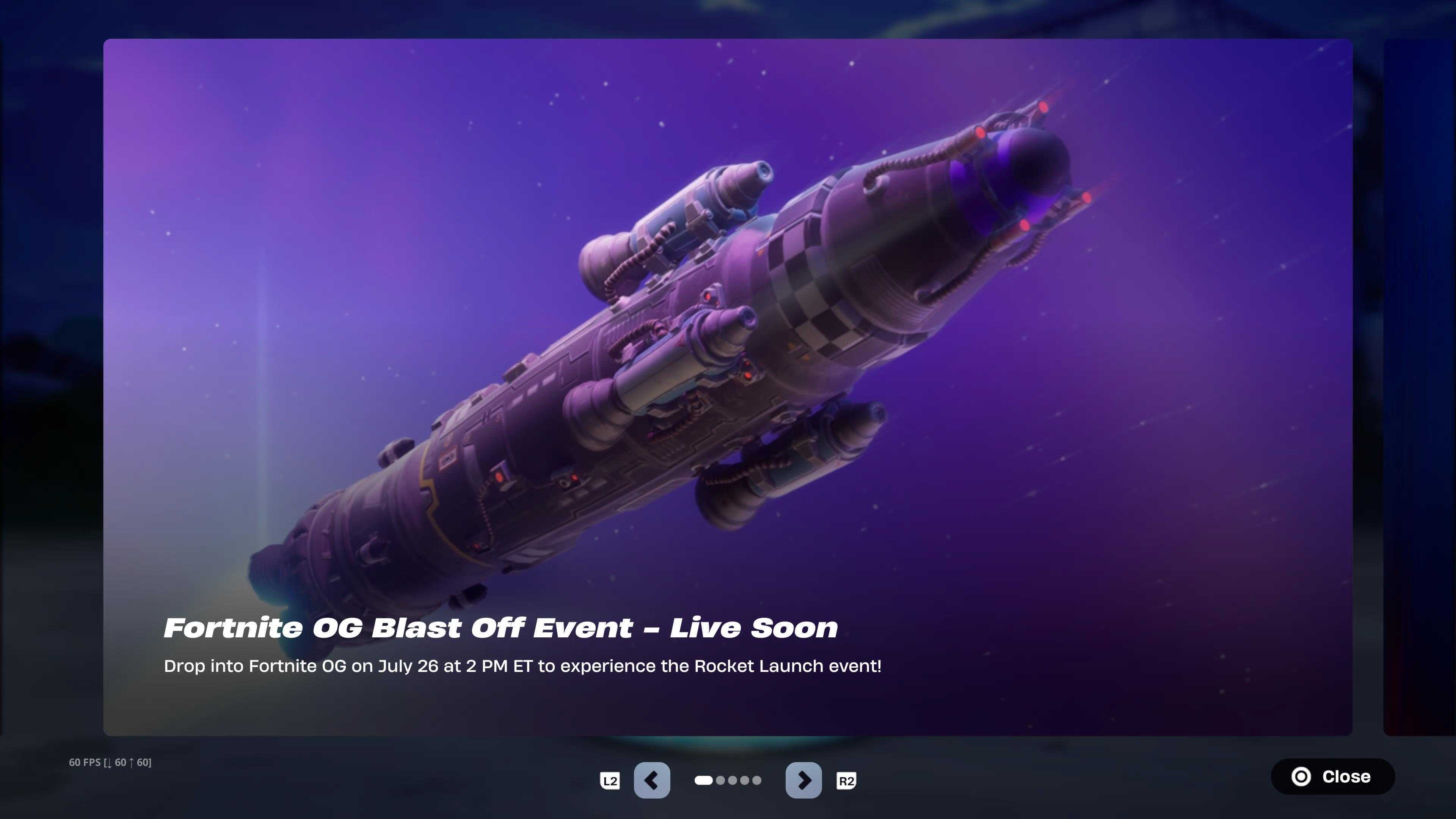 A rocket ship flies through space