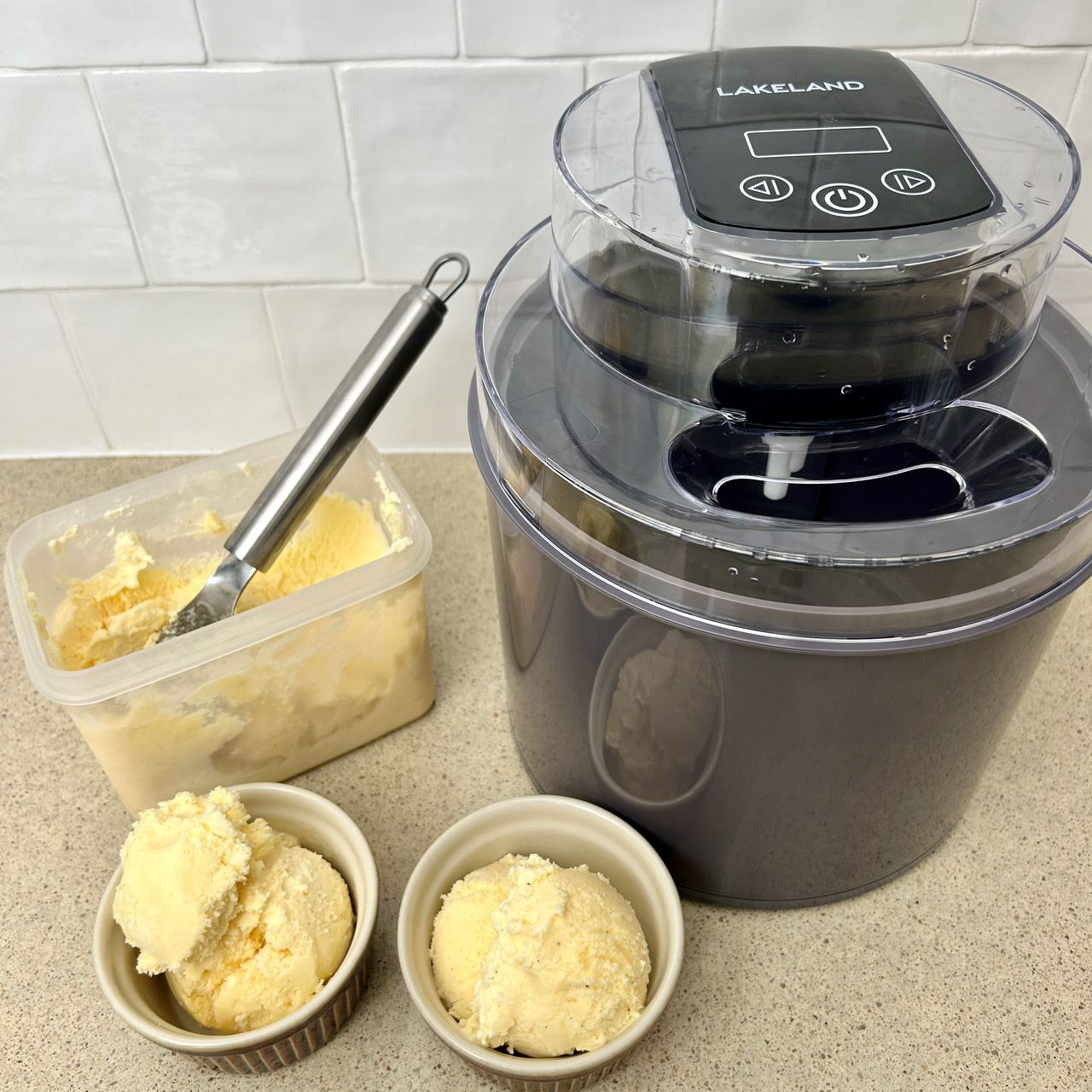 Testing Lakeland's Digital Ice Cream maker at home
