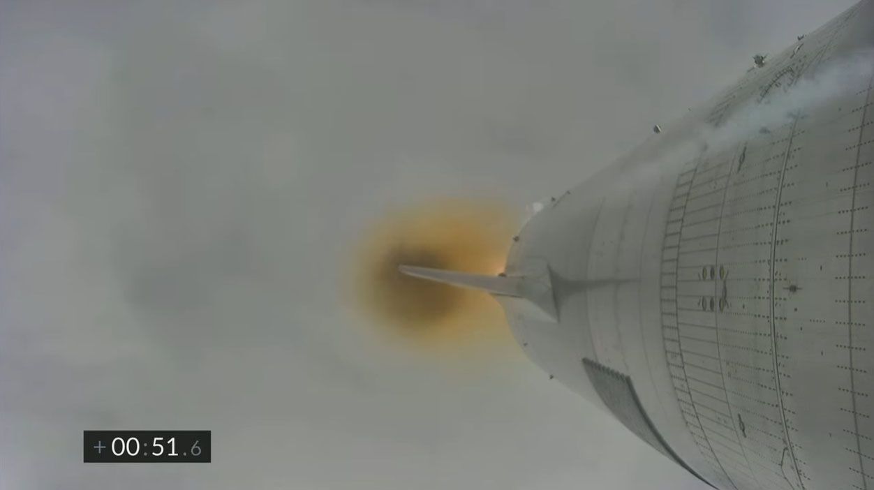SpaceX's Starship SN15 rocket prototype launches on a 10-kilometer test flight from SpaceX's Starbase test site near Boca Chica Village in South Texas on May 5, 2021.
