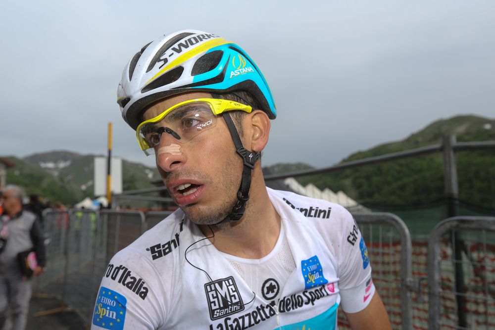 Fabio Aru after finishing the stage