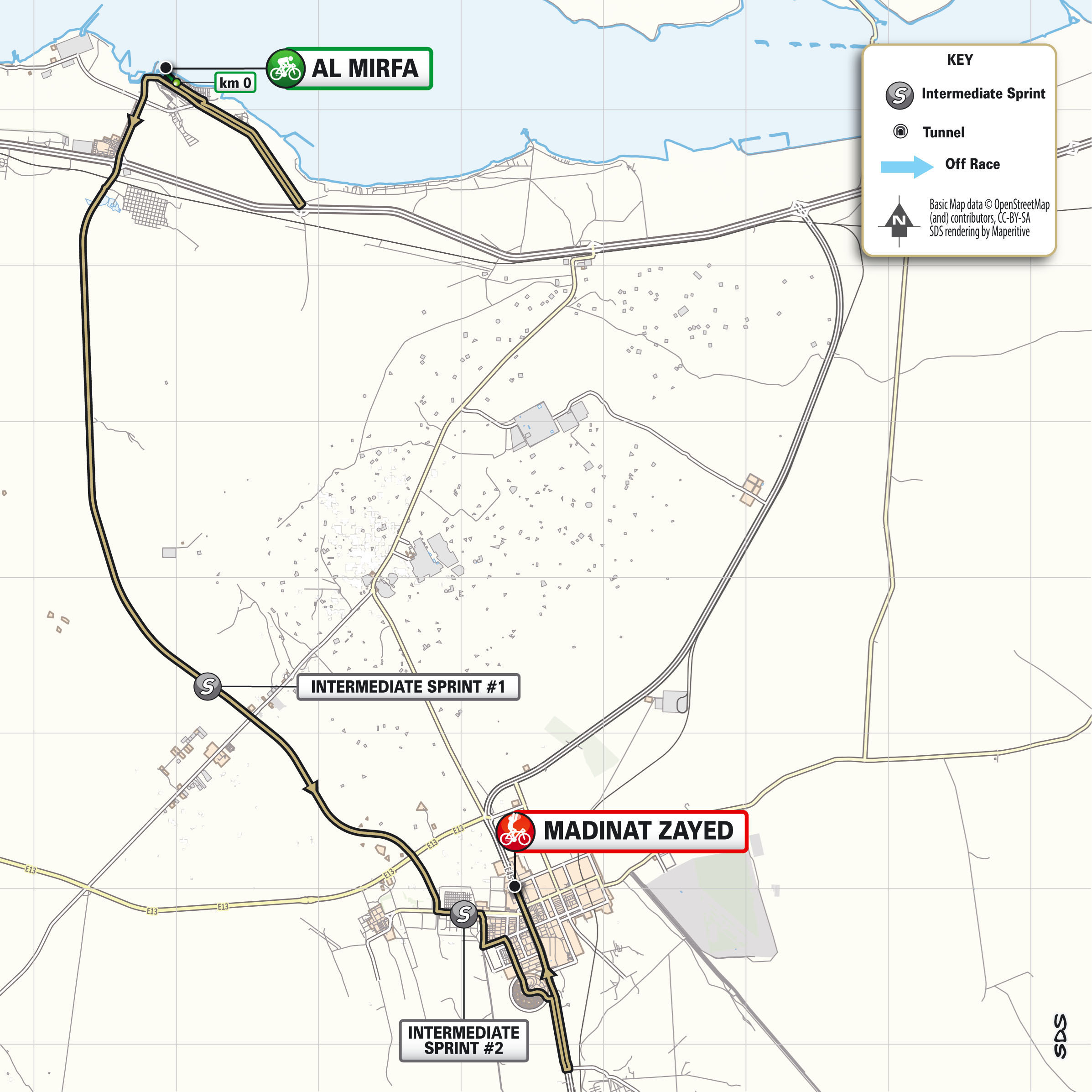 Mapas y perfiles de ruta para el UAE Tour Women 2026