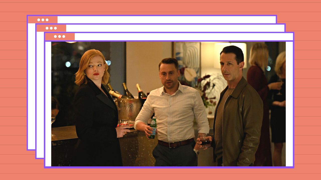 How will Succession end? Pictured: Sarah Snook, Kieran Culkin, Jeremy Strong HBO Succession Season 4 - Episode 7