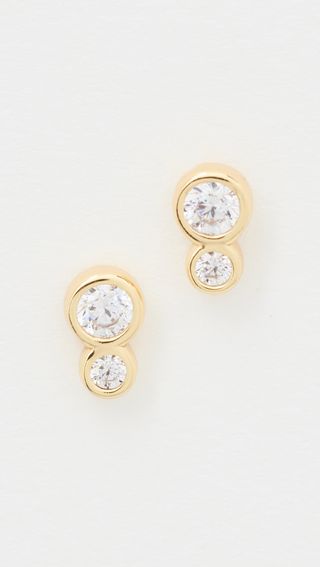 Double Round Earrings