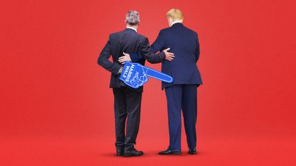 Illustration of Donald Trump and Keir Starmer