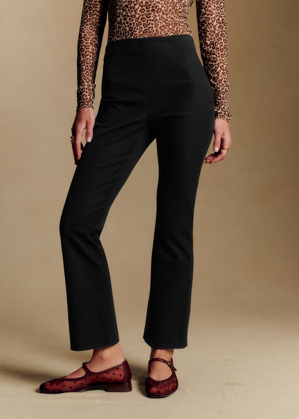 Ciara Trousers - Black - Organic Cotton - S&amp;eacute;zane