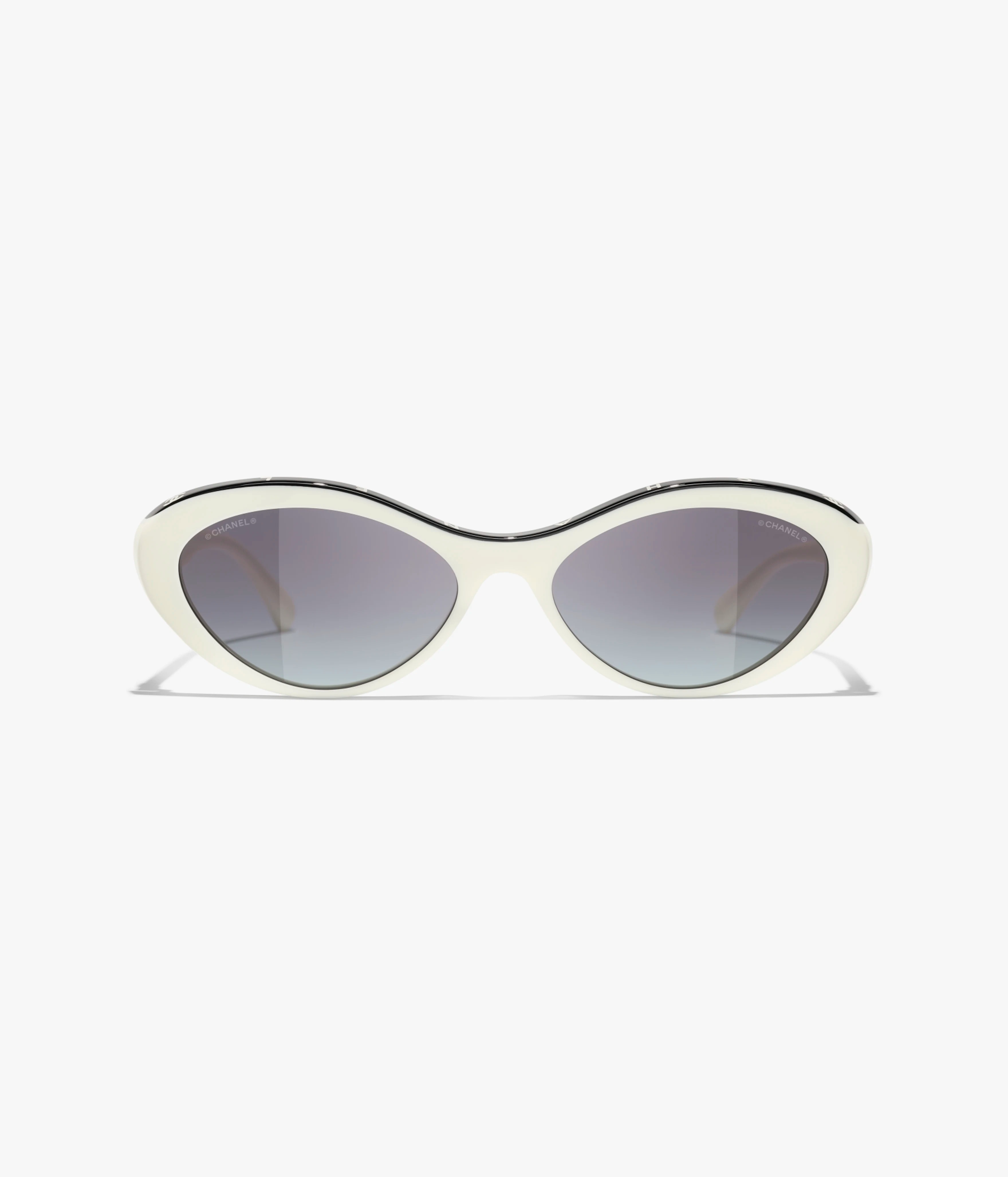 CHANEL Oval Sunglasses.