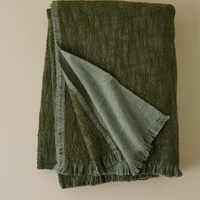 Magnolia Oversized Reversible Crosshatch Throw