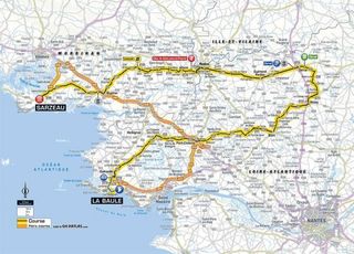 2018 Tour de France stage 4 map