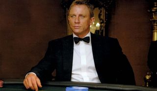 Casino Royale James Bond relaxed at the card table