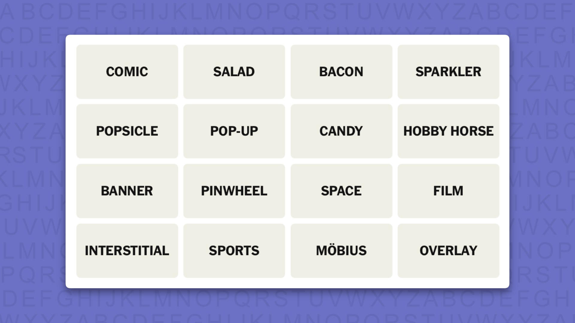 NYT Connections hints for game 1231 on a purple background