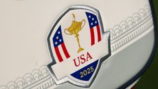 A close-up of Ryder Cup Team USA's bag