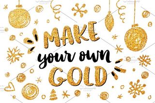 Make your designs sparkle with this "magic gold” PSD layer style