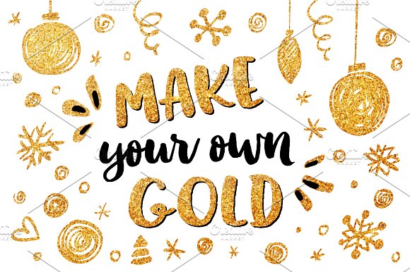 Make your designs sparkle with this "magic gold” PSD layer style