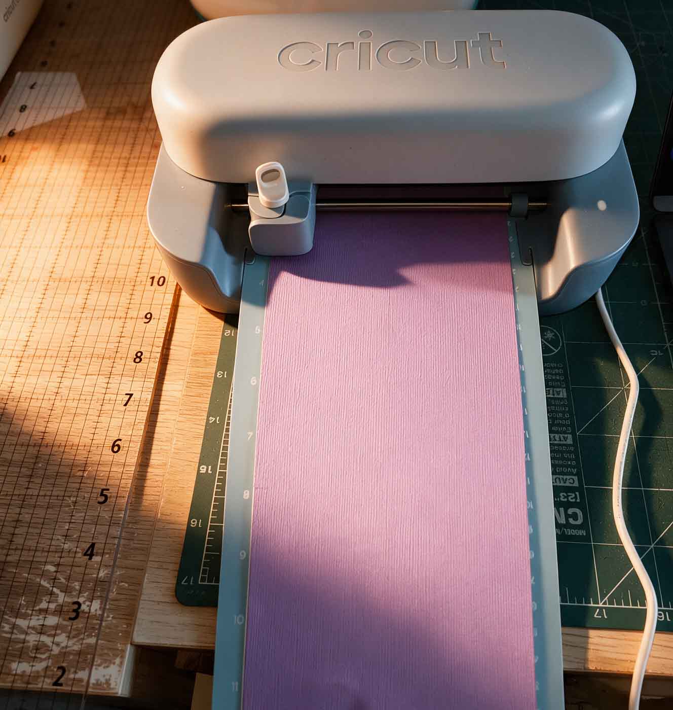Craft machines on a wooden table