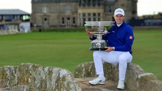 Matt Fitzpatrick with the Alfred Dunhill Links Championship trophy