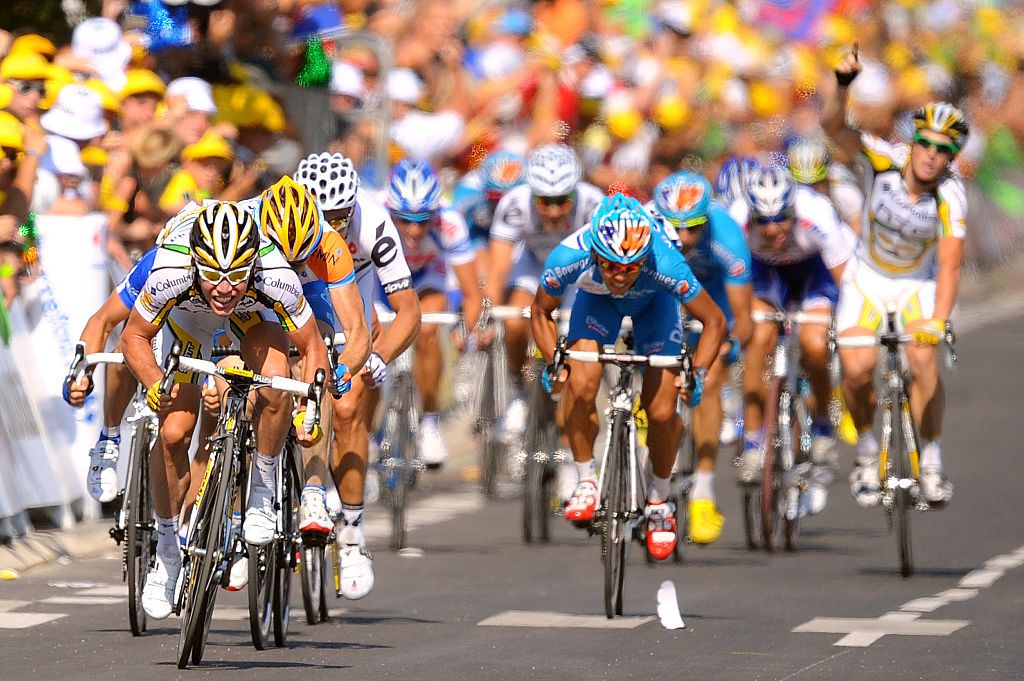 Cycling : Tour de France 2009 / Stage 2
Arrival Sprint / CAVENDISH Mark (Gbr)/ FARRAR Tyler (USA)/ FEILLU Romain (Fra)/
Monaco - Brignoles (187 Km) /
Rit Etape / TDF / (c)Tim De Waele