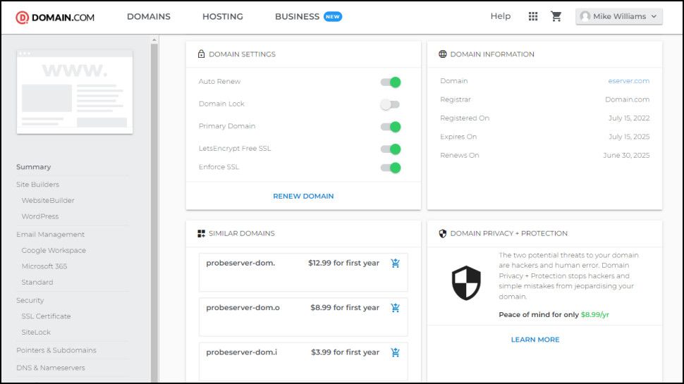 Domain.com review | TechRadar