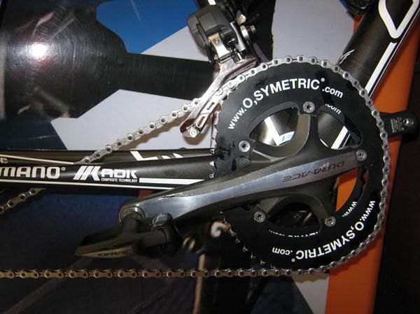 Christian Vande Velde looks set to use an O.Symetric chainring at the Vuelta.