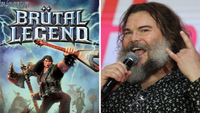 Brutal Legend cover, next to Jack Black in 2024