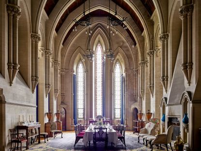 Fig 1: Buckler&rsquo;s dining room evokes the medieval great hall at Mayfield, Sussex. Arundel Castle, Arundel, West Sussex by Paul Highnam. &copy;Paul Highnam for Country Life