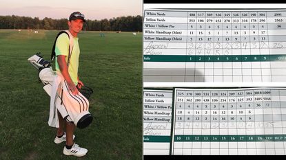 Pro golfer Andrew Ruthkoski posted an incredible score of 17-under 55 