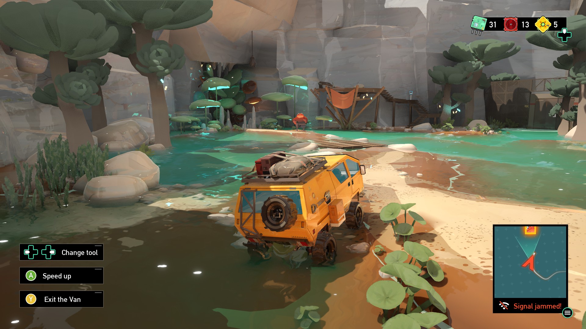 Cruising around a strange planet in a beat-up van is my idea of the perfect sci-fi adventure in Caravan SandWitch