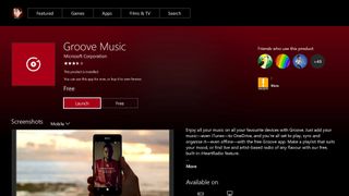 Groove Music Store Page