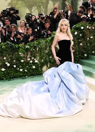 Sabrina Carpenter attends The 2024 Met Gala Celebrating "Sleeping Beauties: Reawakening Fashion" at The Metropolitan Museum of Art on May 06, 2024 in New York City