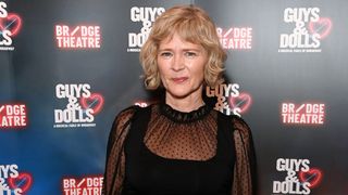 Clare Holman attends the press night performance of "Guys & Dolls" at The Bridge Theatre.
