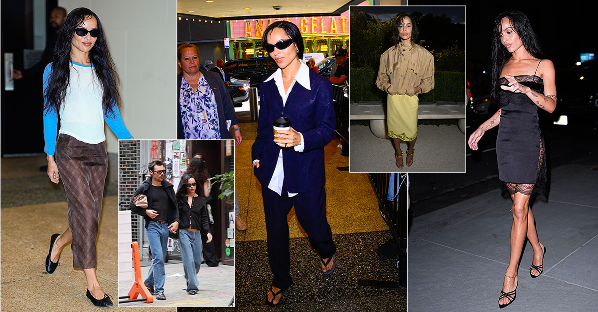 Zoë Kravitz in various fall outfits