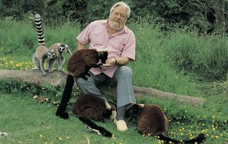 Gerald Durrell at Jersey Zoo