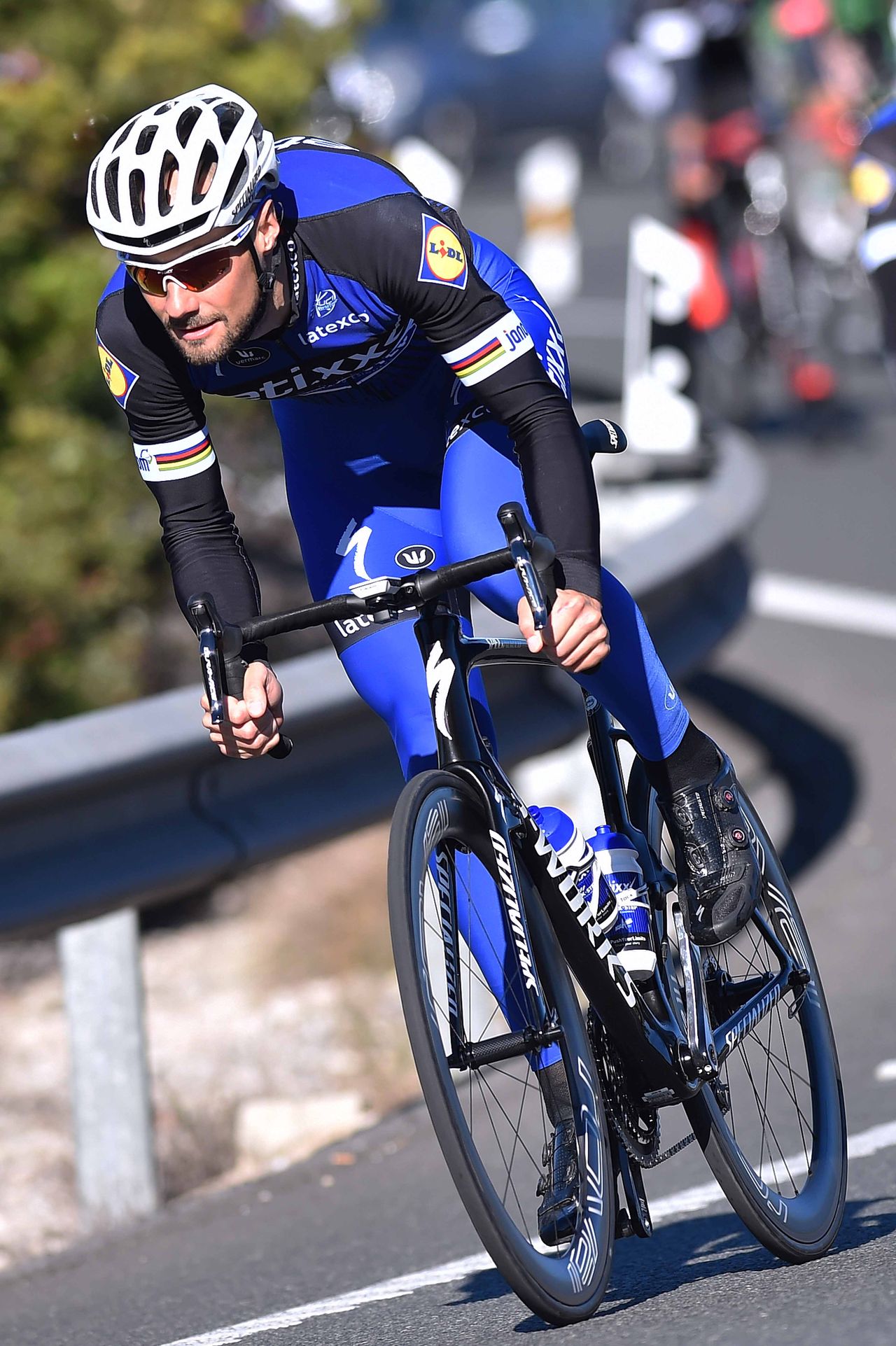 Tom Boonen (Etixx-QuickStep) out of the saddle