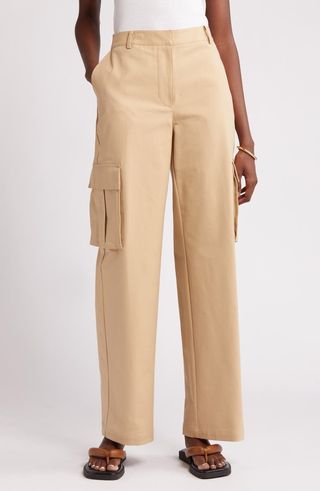 Stretch Cotton Cargo Pants