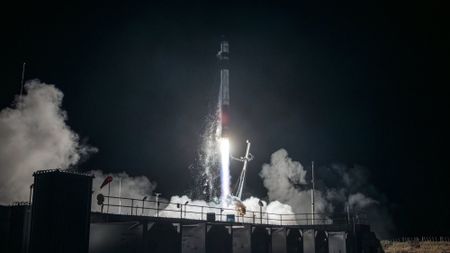 A Rocket Lab Electron rocket launches the &ldquo;Daughter of the Stars&rdquo; mission for the European Space Agency on March 28, 2026.