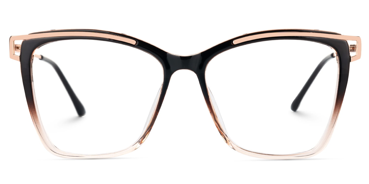 Krystle Square Multicolor Eyeglasses and Wide Frames