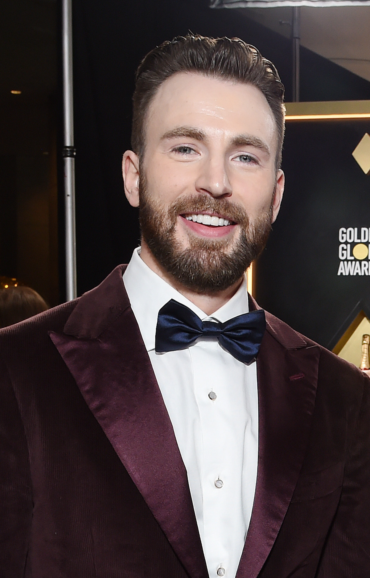 Chris Evans attends the 77th Annual Golden Globe Awards