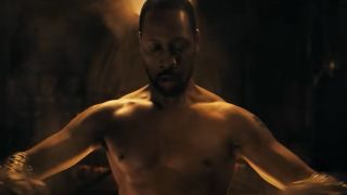 RZA preparing for battle in The Man With the Iron Fists