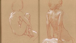 Improve your sketches; sketch of a man reading