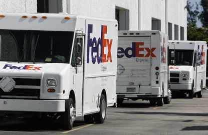 A Fedex truck