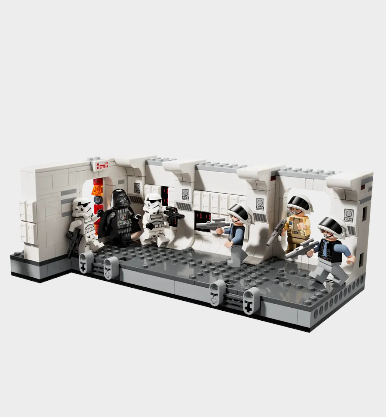 Lego Boarding the Tantive IV set on a plain background