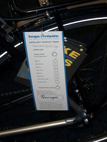 Assembled bikes are checked and graded before they're released.